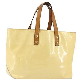 LOUIS VUITTON Monogram Vernis Reade PM Handtasche Gris M91145 LV Auth BA12366