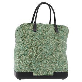 Bolsa BOTTEGA VENETA Nylon Couro Verde Autêntica 171524