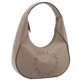 Autre Marque Bolsa Stella MacCartney de couro bege dourado Auth BA12359A