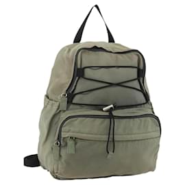 Zaino PRADA Nylon Khaki Silver Auth ka4156 - Prada