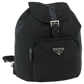 PRADA Backpack Nylon Black Silver Auth bs32876 Prada | Bags | Prada Nylon Backpack | Poshmark main image 3