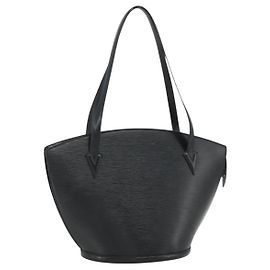 LOUIS VUITTON Epi Saint Jacques Borsa a Spalla Shopping Nera M52272 Auth 178686