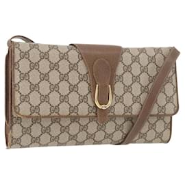 Borsa a Spalla GUCCI GG Supreme PVC Beige Oro 904 02 050 Auth bs34914