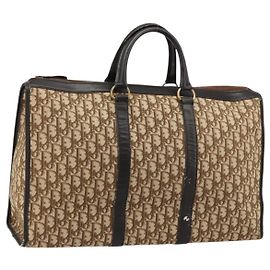 Borsa Christian Dior Trotter Canvas Beige Auth 176827