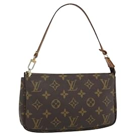LOUIS VUITTON Monogram Pochette Accessoires Pochette M51980 LV Auth ka4173