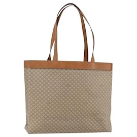 Céline Borsa Tote CELINE Macadam Canvas PVC Beige Oro Auth fm5318