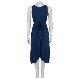 Mono azul con lazo en la cintura Saint Laurent Talla M/EU38 De segunda mano