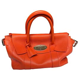 Mulberry Bayswater Borsa Tote in Pelle Arancione