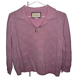 Maglione in lana rosa Gucci