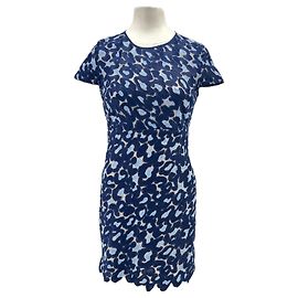 Vestido de encaje azul Sandro