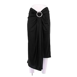 Falda de algodón negra Paco Rabanne x H&M