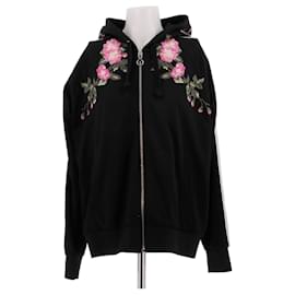 Schwarzer Kapuzenpullover mit Stickerei - Gucci