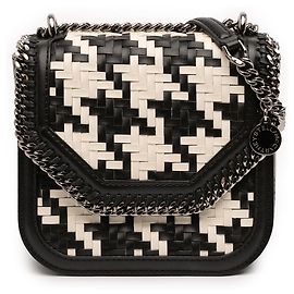 Stella Mc Cartney Stella McCartney Black Woven Falabella Box Crossbody
