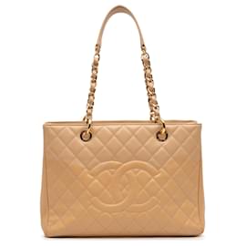 Tote Grand Shopping in Caviar Beige Chanel