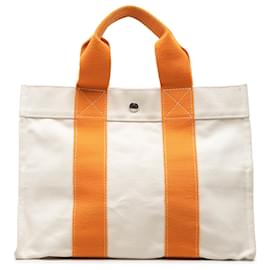 Hermès White Toile Bora Bora PM
