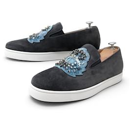 NUOVO CHRISTIAN LOUBOUTIN ECUBOAT FLAT 3170819 41 SNEAKERS