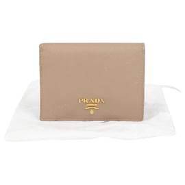 Prada Portafoglio con logo metallico