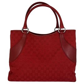 Borsa Tote a Spalla Gucci GG Canvas Rossa