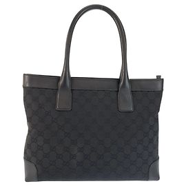 Gucci GG Canvas Leder Tote Bag