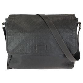 Borsa a tracolla in pelle Gucci Marrone Scuro