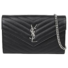 Saint Laurent Borsa a tracolla portafoglio con catena Monogram