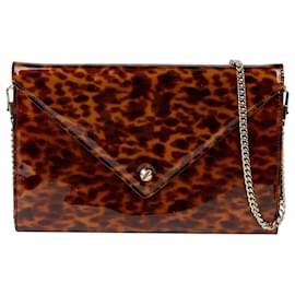 Pochette a bustina con stampa leopardata, borsa a tracolla - Givenchy