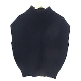 Autre Marque Ärmelloser gerippter Strickpullover 9G Drawer