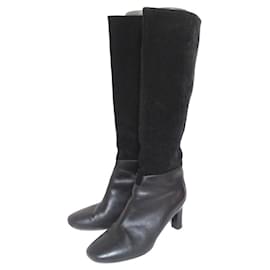 Hermes Wildleder-Stiefel mit hohem Absatz - Hermès