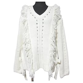 Autre Marque V-Ausschnitt Strickpullover mit Fransen von kei shirahata styling
