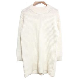 Theory LANA CASH CHUNKY RIB DRESS Abito in lana e cashmere