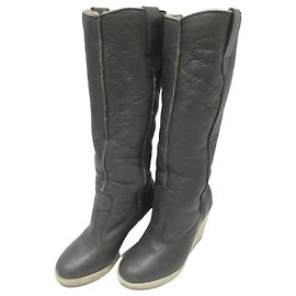 Apc Botas altas A.P.C. Wedge de piel de oveja