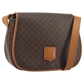 Celine Vintage Macadam Shoulder Bag Canvas and Leather - Céline