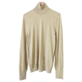 Burberry Strickpullover mit hohem Ausschnitt aus Kaschmir-Seiden-Mischung