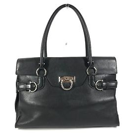 Borsa a tracolla Salvatore Ferragamo con logo Gancini