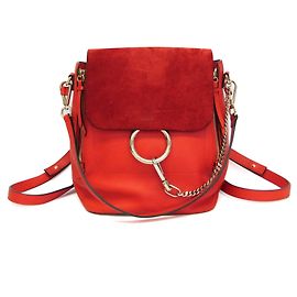 Chloé Zaino Chloe Faye in pelle e scamosciato Small
