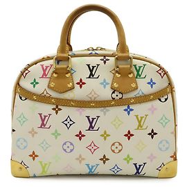 Louis Vuitton Monogram Multicolor Trouville Handtasche Blanc