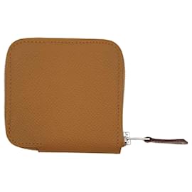 Hermès Silk'In Porte-monnaie Veau Epsom Sesame Paprika-Rose Pop