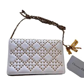 Dior Portafoglio con Catena Studded in pelle