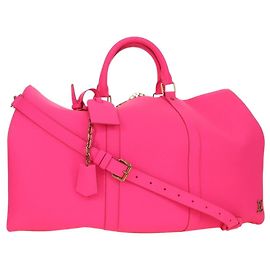 LOUIS VUITTON Keepall Bandouliere Tasche aus Taurillon Leder M56925 LV Auth 178545SM