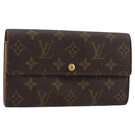 LOUIS VUITTON Portafoglio Credito Monogram Monogram M61723 Auth bs35095