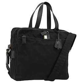 Borsa PRADA Nylon 2way Nera Argento Auth bs34745 - Prada