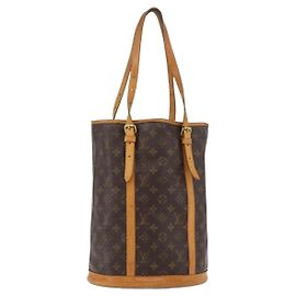 LOUIS VUITTON Monogram Bucket GM Shoulder Bag M42236 LV Auth 179128