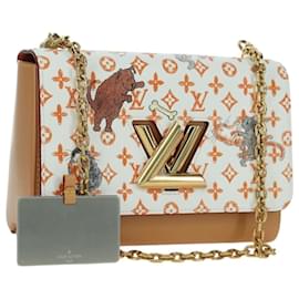 LOUIS VUITTON Catgram Twist MM Borsa a Spalla Bianca M44460 LV Auth 176866SM
