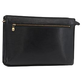 LOUIS VUITTON Epi Angian Shoulder Bag 2way Black M52112 LV Auth 179695