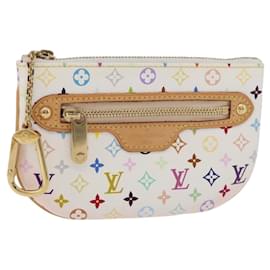 LOUIS VUITTON Monogram Multicolor Pochette MM Pochette Bianca M60028 LV Auth 178378A
