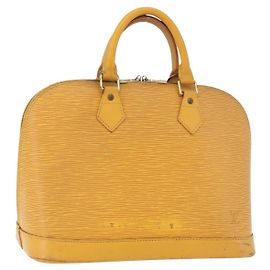 Borsa LOUIS VUITTON Epi Alma Gialla M52149 LV Auth BA12501