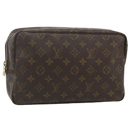 LOUIS VUITTON Monogram Trousse Toilette 28 Clutch Bag M47522 LV Auth 178361