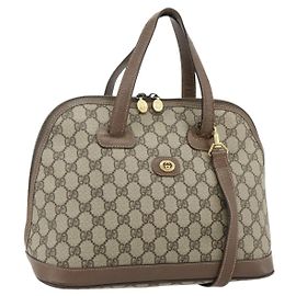 Borsa GUCCI GG Supreme in PVC 2way Beige Gold Autentica 179199
