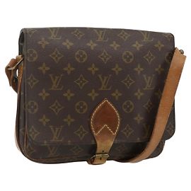 LOUIS VUITTON Borsa a tracolla Monogram Cartouchiere GM M51252 LV Auth 178198