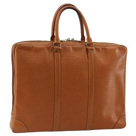 LOUIS VUITTON Epi Porte Documents Voyage Bag Zipangu Gold M54478 LV Auth ka4278